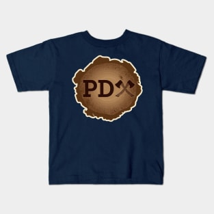 PD Axe on Wood Grain Kids T-Shirt